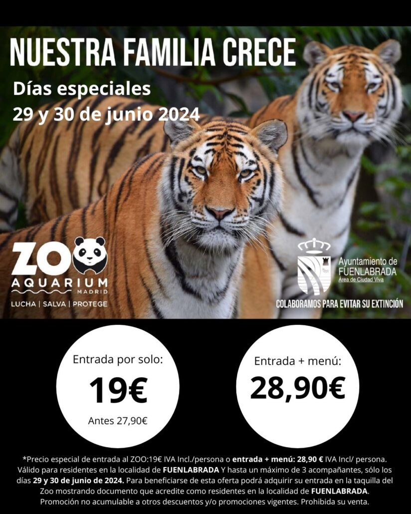 Entradas Con Precios Especiales En Zoo De Madrid Por Ser De Fuenlabrada 